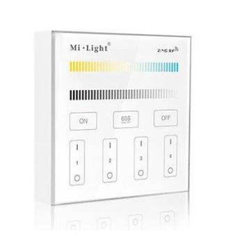 4-зонная настенная панель для лент CCT MONO Mi-light