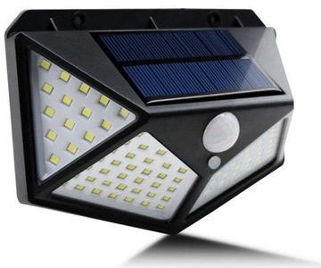 LAMPA SOLAR Z CZUJNIKIEM RUCHU ZMIERZCHU 100 LED