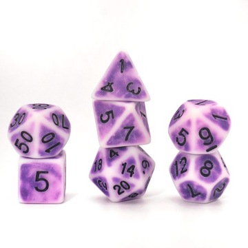 STARE KOŚCI KARCZMARZA ZESTAW 7 KOŚCI KOSTEK RPG