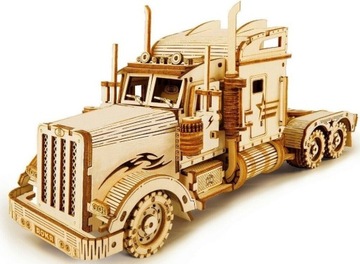 ROBOTIME Drewniany Model Puzzle 3D Ciężarówka TIR