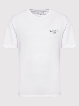 Jack&Jones T-Shirt Comfort Photo 12205952 Biały Relaxed Fit