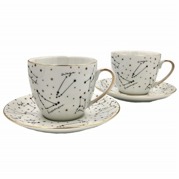 Filiżanka 2szt Zestaw ZODIAK WHITE 1038 Porcelana Bogucice 300ml