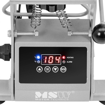 PRASA TERMOTRANSFEROWA DO CZAPEK - DO 250°C - WYŚWIETLACZ LCD - TIMER