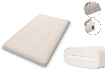 Materac 120x200 naturalny z lateksem - Futon Pascall Medium Latex Ecru