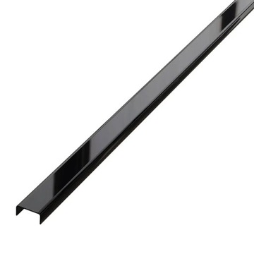 Listwa C dekoracyjna stalowa kolor czarny polerowany 10mm 270 cm