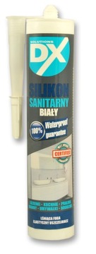 DX SILIKON SANITARNY BIAŁY łazienka kuchnia 300ml