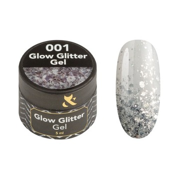 Żel do zdobień FOX Glow Glitter 001