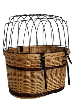 КОРЗИНА ДЛЯ ВЕЛОСИПЕДА Плетеная КОРЗИНА с решеткой для собак размера XXL