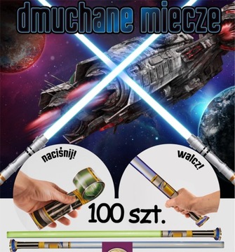ZASYP DO AUTOMATU MIECZE DMUCHANE 55mm KAPSUŁA KULKA 100szt