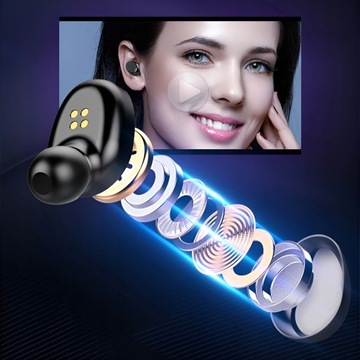 БЕСПРОВОДНЫЕ НАУШНИКИ BLUETOOTH 5.3 3 ПОКОЛЕНИЯ МОДЕЛЬ 2024 ГОДА МИКРОФОН + POWERBANK