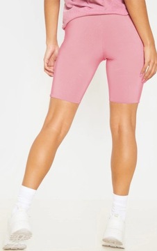 PRETTYLITTLETHING Różowe legginsy na rower SLIM 34