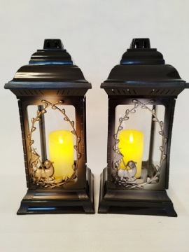 Свеча, Пасхальный фонарь, золотой ягненок, большая, 36 см