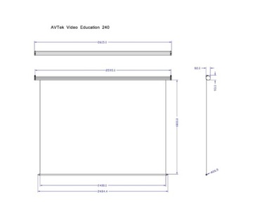 OUTLET Avtek Электрический экран 118' 240x180