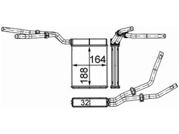 MAHLE BEHR RADIÁTOR AH199000S