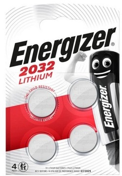 4x Bateria Litowa ENERGIZER CR2032 DL2032 2032 3V 4-sztuki