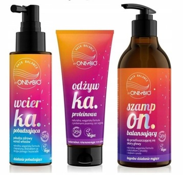 Zestaw ONLYBIO ONLY BIO SZAMPON + ODŻYWKA+ WCIERKA