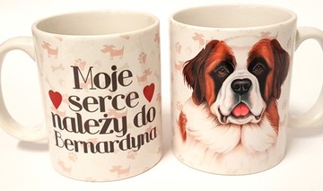Kubek pupilem pies BERNARDYN prezent UPOMINEK