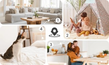 PTZ КАМЕРА Wifi отслеживание движения 4K качество зум 3x REOLINK E1 ZOOM 8MPX