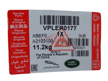 ORIGINÁLNÍ STŘEŠNÍ NOSIČ STŘEŠNÍ ČERNÉ NEW DEFENDER L663 2020- VPLER0177
