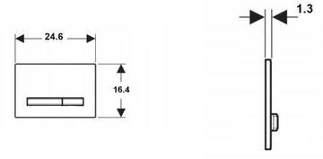 Кнопка смыва для унитаза Geberit Sigma50 белая 115.788.11.2