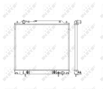 CHLADIČ MITSUBISHI L400 2,5TD 95-02 NRF55343