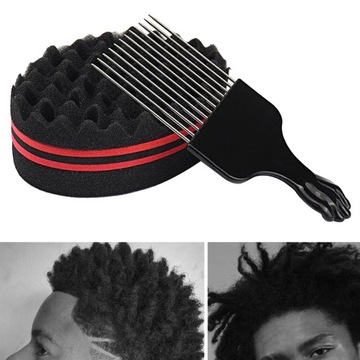 Волнистая парикмахерская щетка-спонж для афродредов