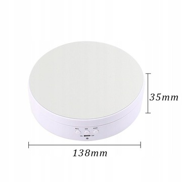 ДИСПЛЕЙ ВРАЩАЮЩАЯСЯ НА 360° ПОДСТАВКА БЕСШУМНАЯ 3 РЕЖИМА БЕЛАЯ