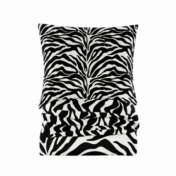 Komplet pościeli bawełnianej 200x200 zebra, zestaw do sypialni na łóżko
