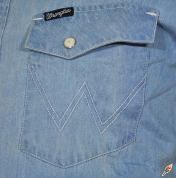 WRANGLER koszula JEANS slim WESTERN SHIRT _ S 36