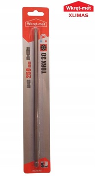 KOŃCÓWKA DO WKRĘTAREK PRZEDŁUŻKA BIT TX30 250mm