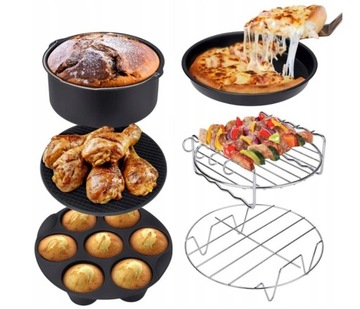 6 sztuk Air Fryer Akcesoria Do Pieczenia Ciasto