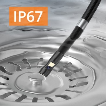 ИНСПЕКЦИОННАЯ КАМЕРА ЭНДОСКОП DUO ВРАЩАЮЩАЯСЯ ГОЛОВКА 360° LED 1,5 м 32 ГБ SD IP67