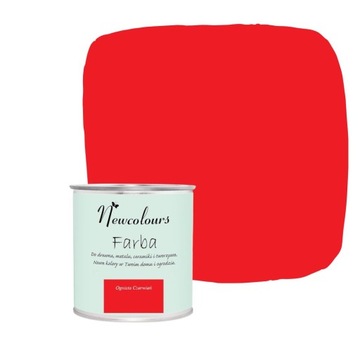 Farba do mebli Newcolours - Ognista Czerwień 200ml