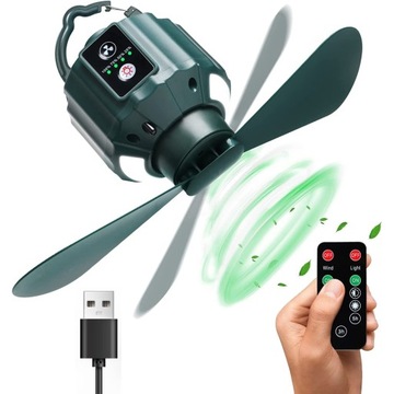 ТЕНТОВЫЙ ВЕНТИЛЯТОР СО СВЕТОДИОДНЫМИ ЛАМПАМИ 3-СКОРОСТНОЙ КЕМПИНГОВЫЙ ВЕНТИЛЯТОР USB