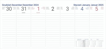 Календарь настольный ЕЖЕНЕДЕЛЬНЫЙ с пеналом 2024/2025 черный