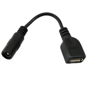 Adapter konwerter gniazdo 2.1/5.5 Gniazdo USB A