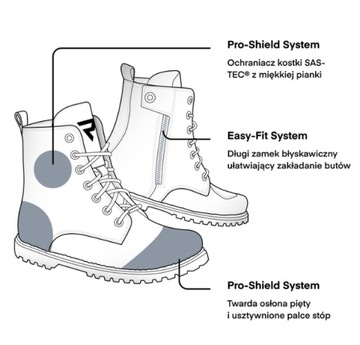 Buty motocyklowe skórzane Rebelhorn NOMAD vintage Khaki 45