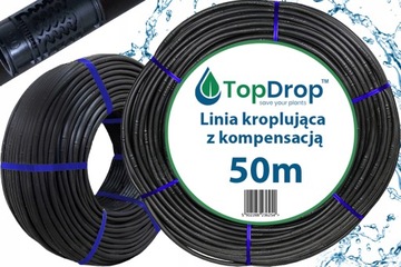 Linia kroplująca nawadnianie kropelkowe 50m z kompensacją wąż kropelkowy