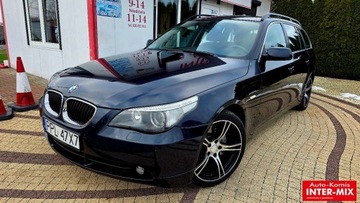 BMW Seria 5 E60 Sedan 2.5 525i 218KM 2006 BMW Seria 5 Zarejestrowany kombi bogata wersja gaz LPG 2.5 BenzynaLPG