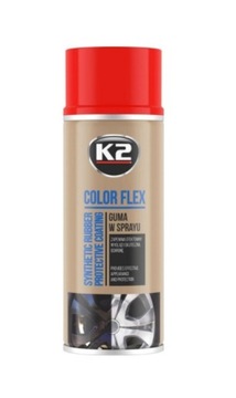 COLOR FLEX GUMA SPRAY CZERWONY DO TYMCZASOWEJ ZMIANY KOLORU FELG,AUTA, PLAS