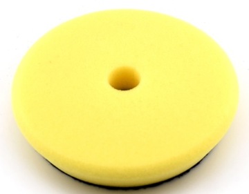 Gąbka żółta pad polerski na rzep 125mm śr. twarda