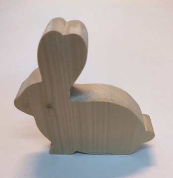 ZAJĄC WIELKANOCNY figurka drewniana królik 3D