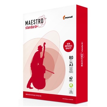 PAPIER KSERO A3 MAESTRO STANDARD PLUS 80G 500ark