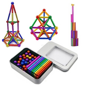 МАГНИТНЫЕ БЛОКИ НЕОКУБ ШАРИКИ 152 ЦВЕТНЫХ ШТ. + КОРОБКА