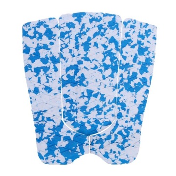 3 PIECES SURFBOARD TAILPAD TRACTION Blue+White