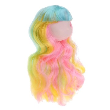 Фэнтезийный 1/6 BJD разноцветный шиньон, скульптура головы