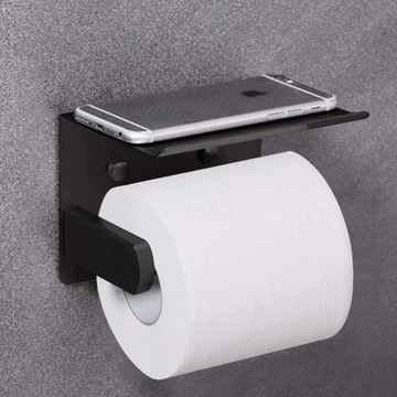AG887 ДЕРЖАТЕЛЬ ДЛЯ ТУАЛЕТНОЙ БУМАГИ С ПОЛКОЙ