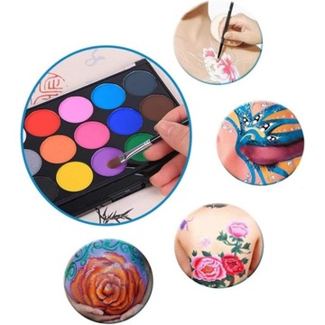 НАБОР КРАСОК ДЛЯ ПОКРАСКИ ЛИЦА, ТЕЛА, ЛИЦА, 15 ШТ.