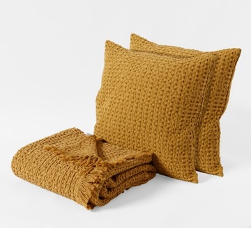POSZEWKA PODUSZKA 50x70 FAVO KOLOR MUSTARD E29382