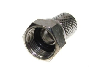 Wtyk F RG6 18mm z uszczelką